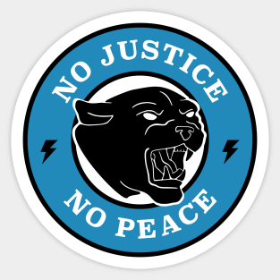 No Justice No Peace - Protest Sticker